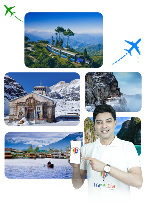 TravelZia premium travel services illustration