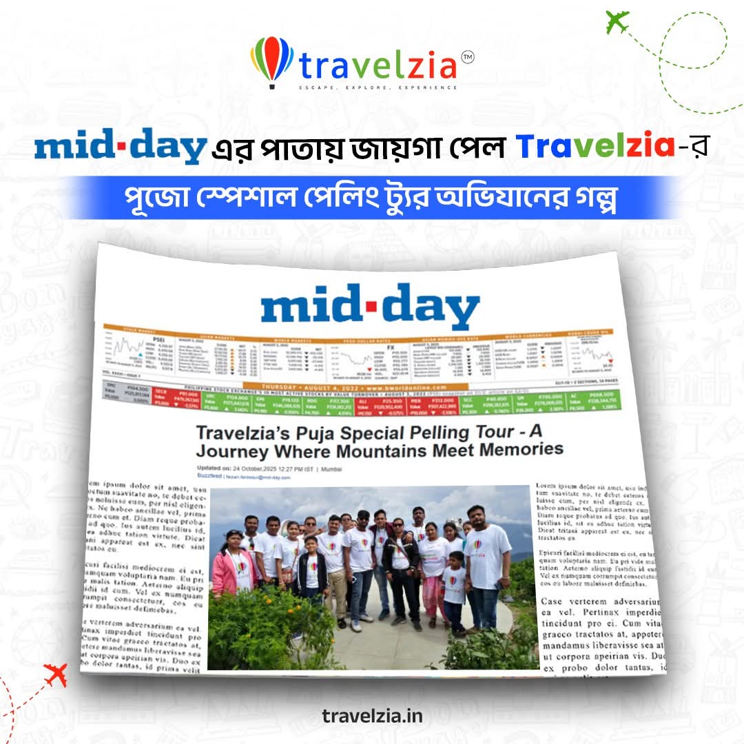 Travelzia’s Puja Special Pelling Tour: Mountains Meet Memories